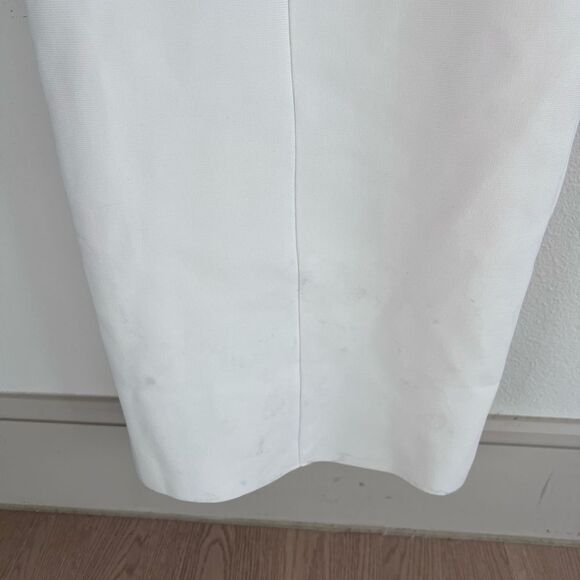 NWT $220 Elliatt Carsyn Strapless Bodycon‎ Cocktail Dress nude white corset midi - Picture 10 of 11